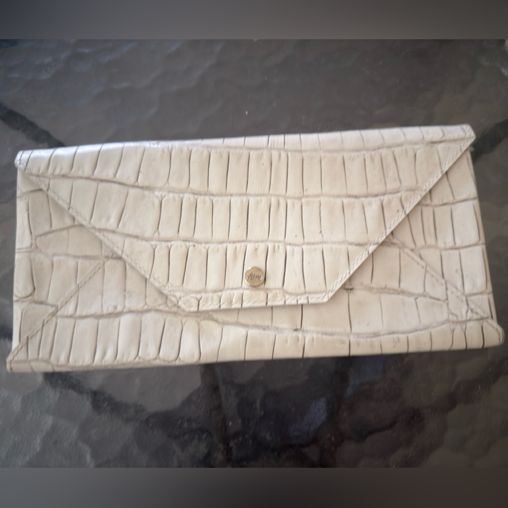 Abas crocodile clutch vintage